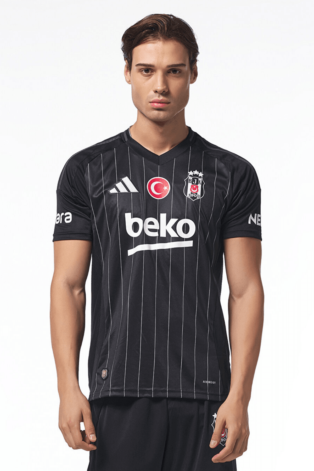 Beşiktaş J.K. Adidas Siyah Erkek Futbol Forma IU1238