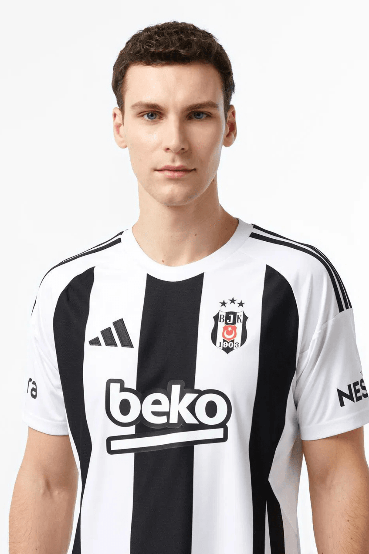 Beşiktaş J.K Adidas. İç Saha Erkek Beyaz Futbol Forma JK2784
