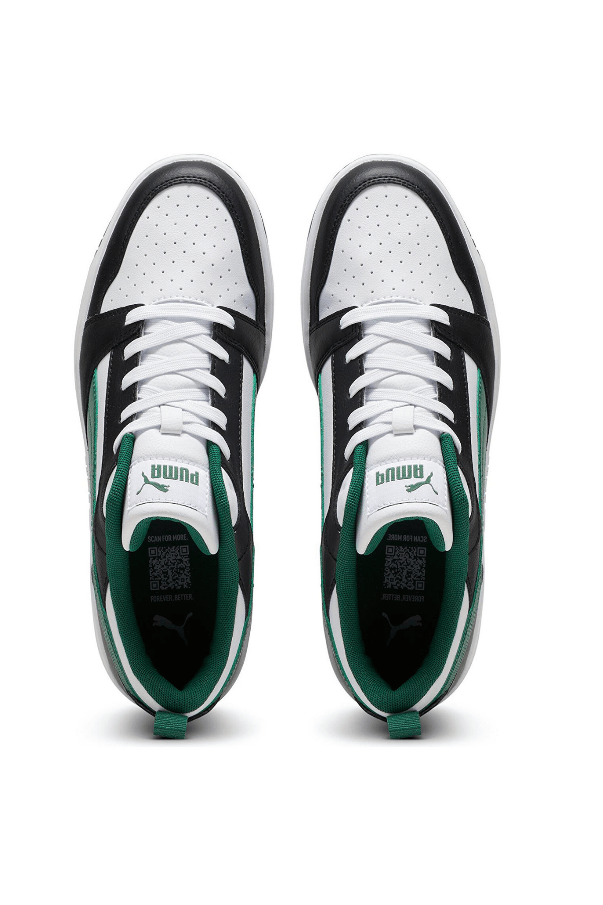 Puma Rebound V6 Low Beyaz - Yeşil Erkek Sneaker 39232834