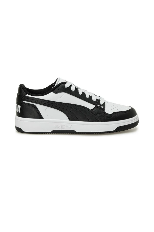 Puma Rebound Layup Lo Sl Jr Beyaz Kadın Sneaker - Siyah - Beyaz