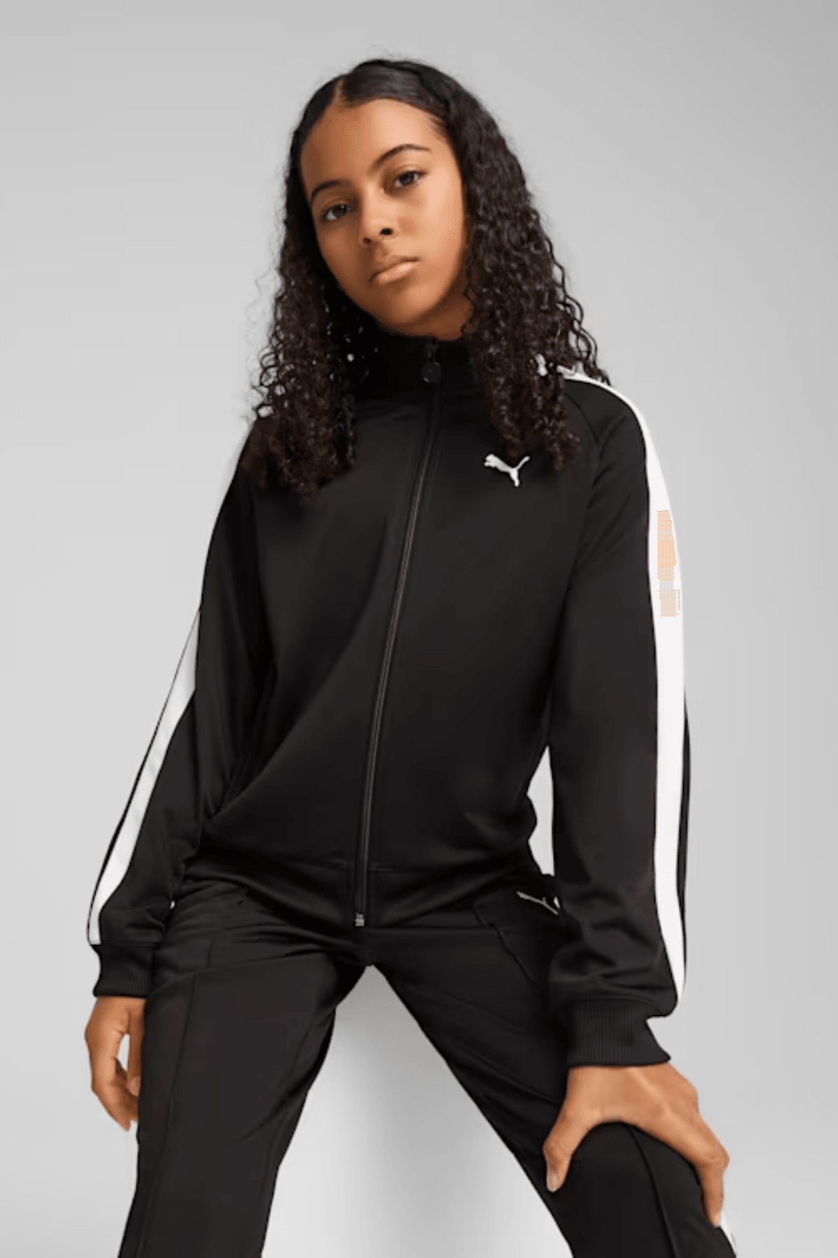 Puma T7 Siyah Genç Spor Ceket (7–16 Yaş) 62989801