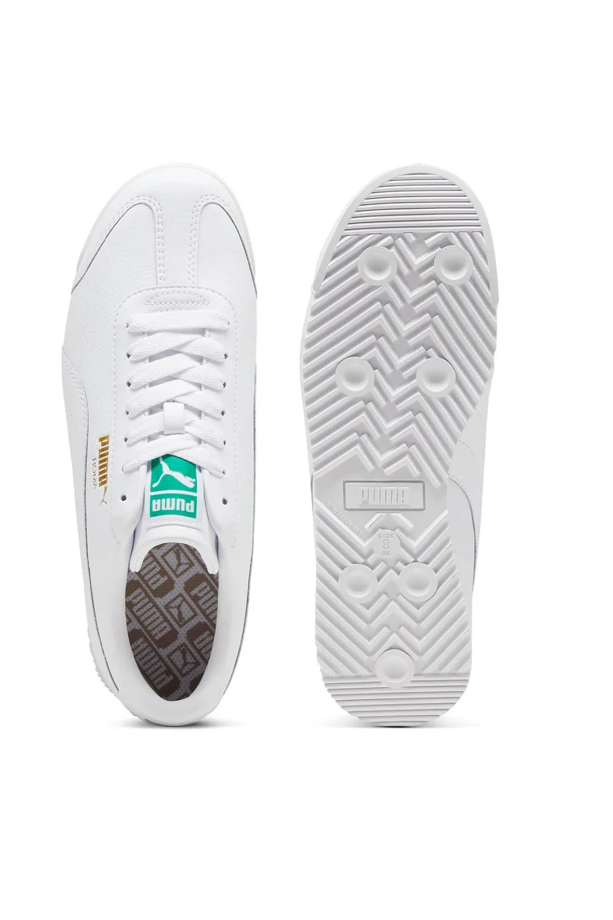 Puma Roma Beyaz Hakiki Deri Erkek Sneaker