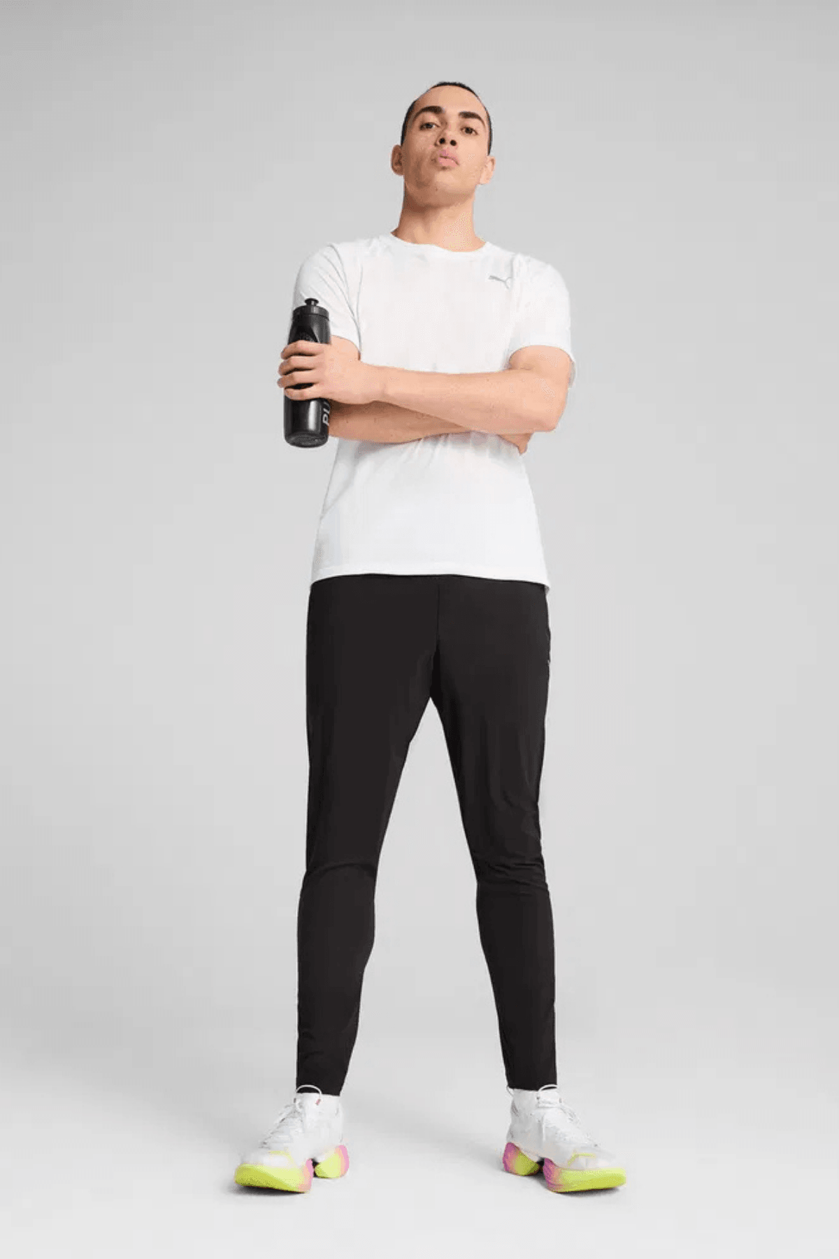 Puma Run Velocity Tri-Blend Beyaz Erkek Tişört