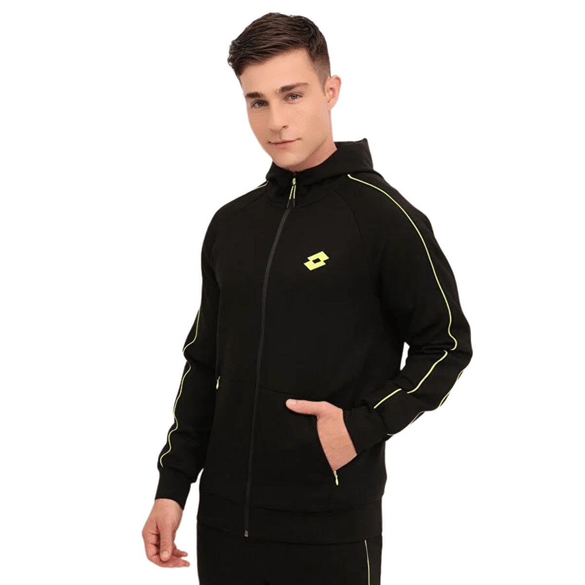 Lotto M-Yınkas FZ Hoodie Erkek Siyah Eşofman Üstü