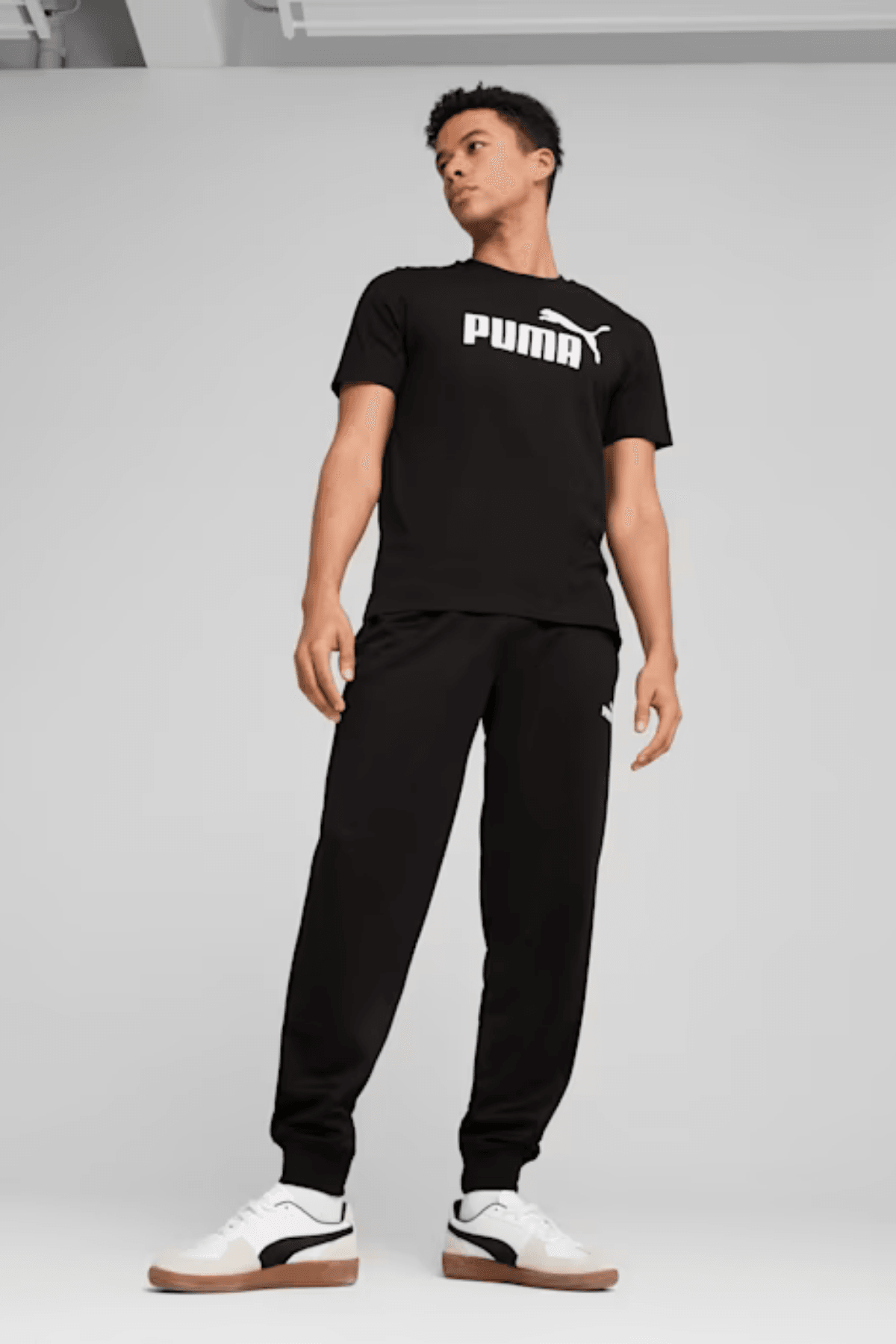 Puma Essentials No. 1 Logo Tee Erkek Siyah Kısa Kollu Tişört
