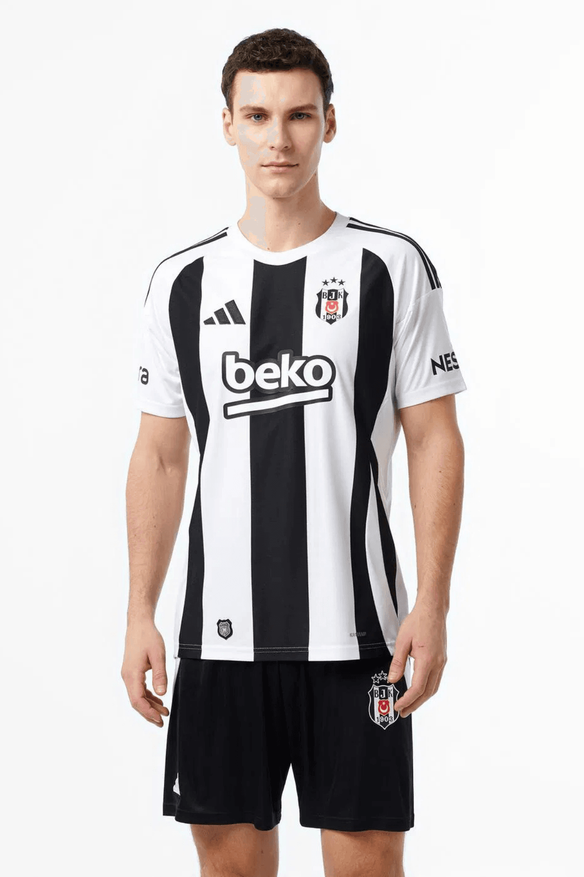 Beşiktaş J.K Adidas. İç Saha Erkek Beyaz Futbol Forma JK2784