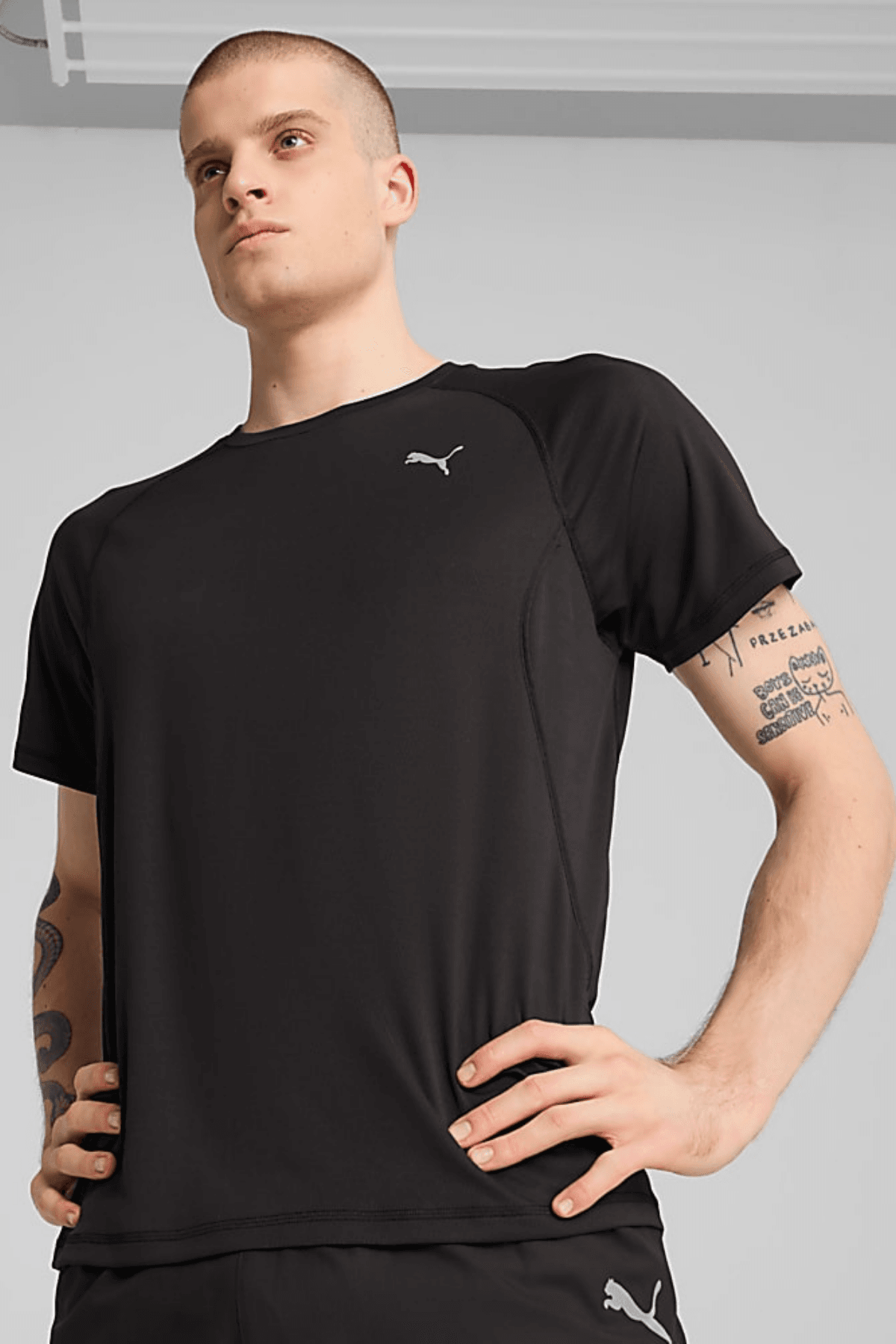 Puma Velocity Running Siyah Erkek Tişört