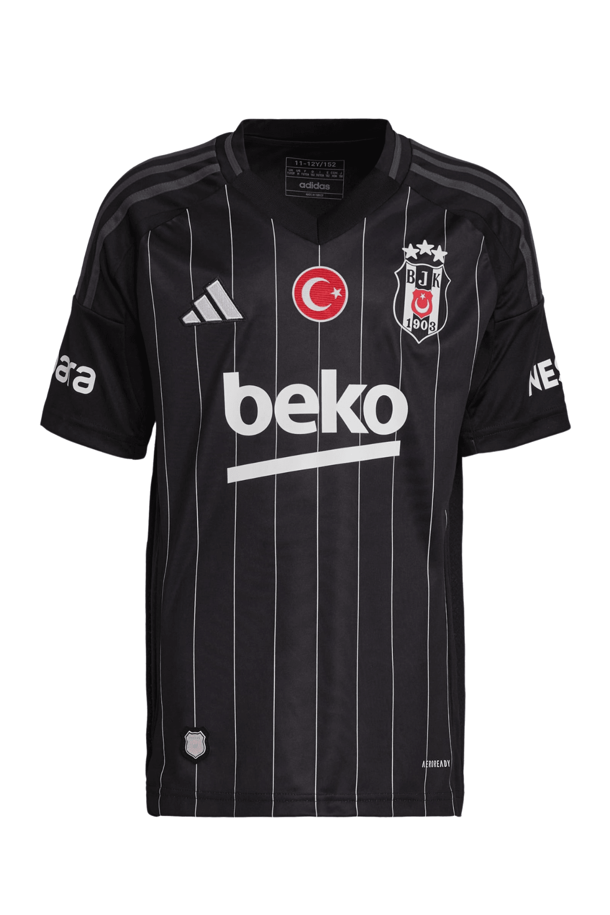 Beşiktaş J.K. Adidas Çocuk Siyah Futbol Forması IT1476