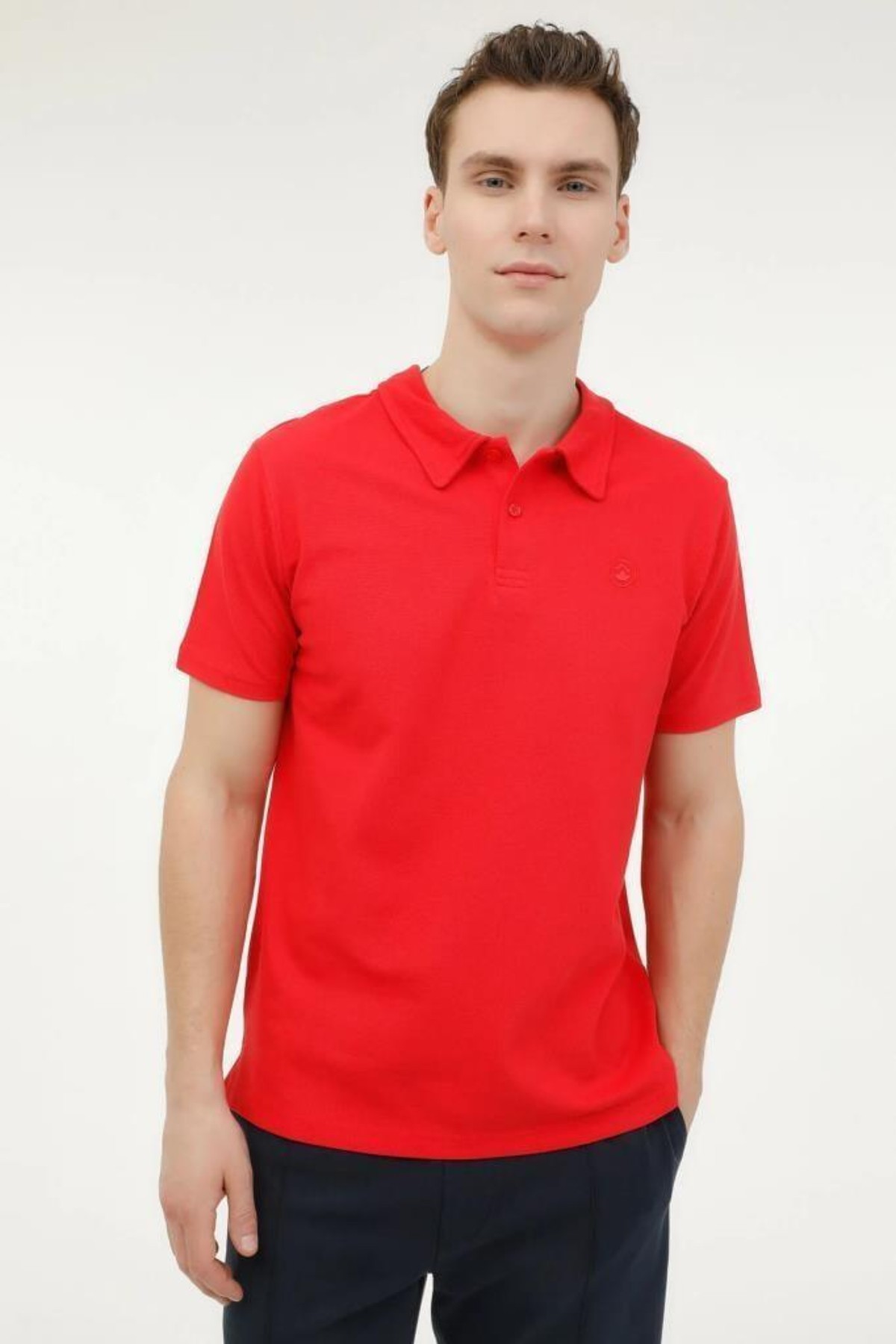 LUMBERJACK 4M BASIC 4FX Erkek Kırmızı Polo Yaka Tişört 101497461
