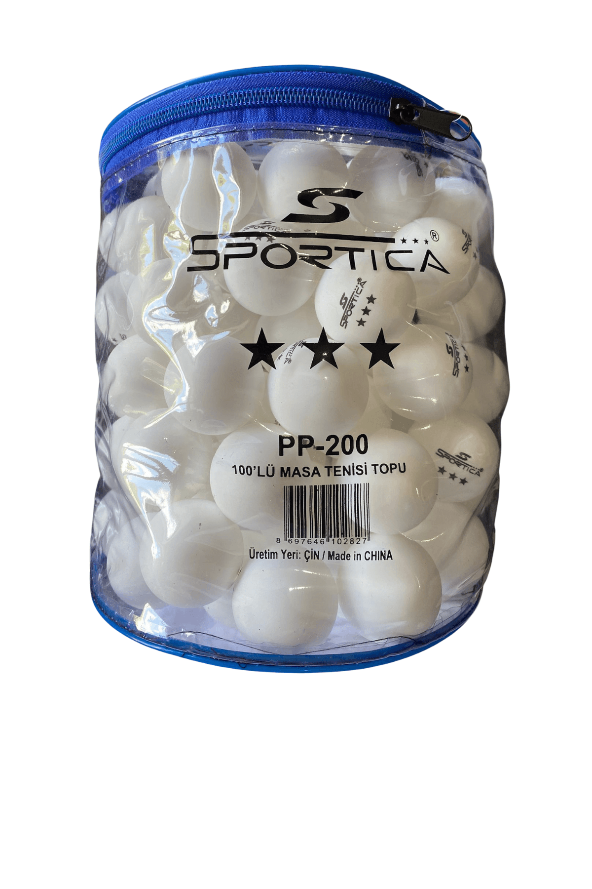 Sportica 100 lü Beyaz Masa Tenis Topu/ Pinpon Topu PP-200