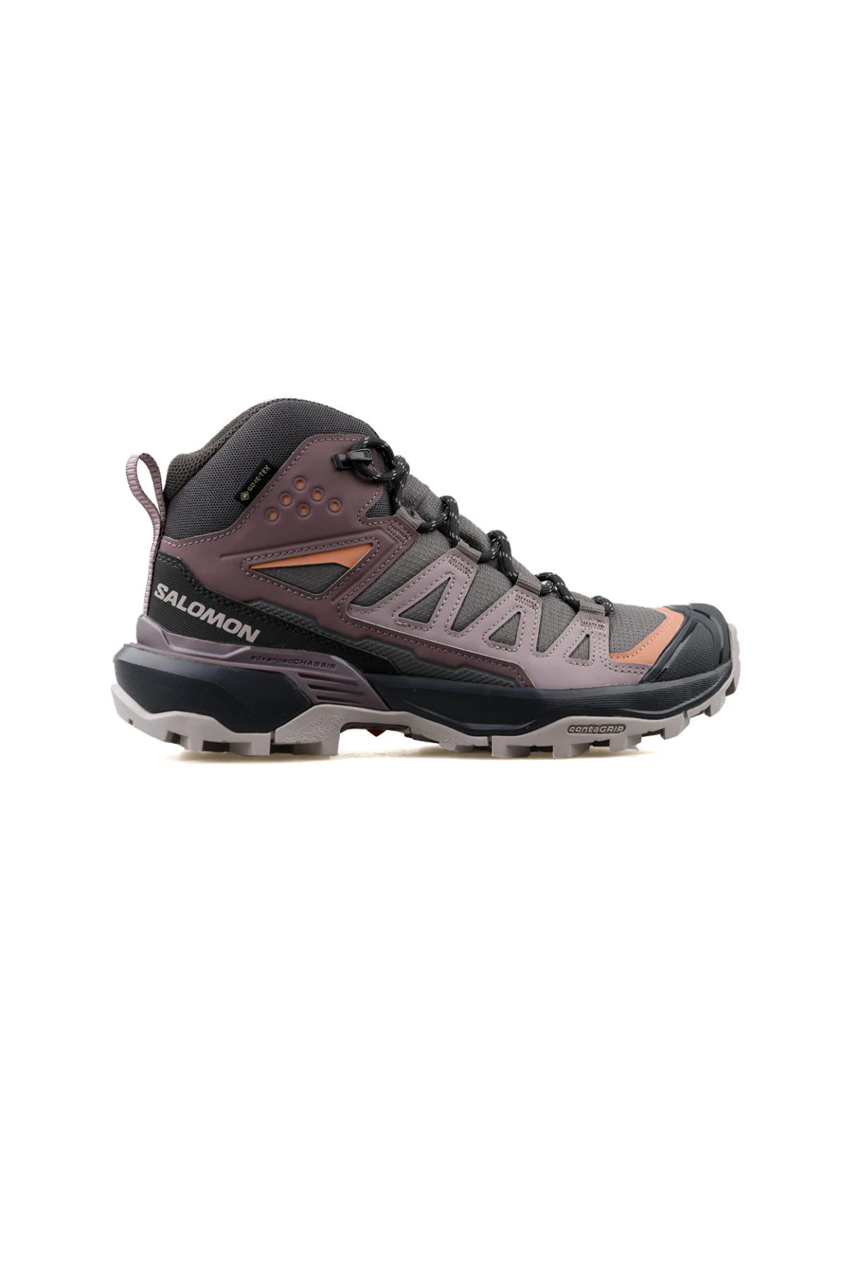 Salomon X Ultra 360 Mid GTX / LTR Mid Kadın Outdoor Bot – Su Geçirmez Trekking & Hiking - Mor - Gri