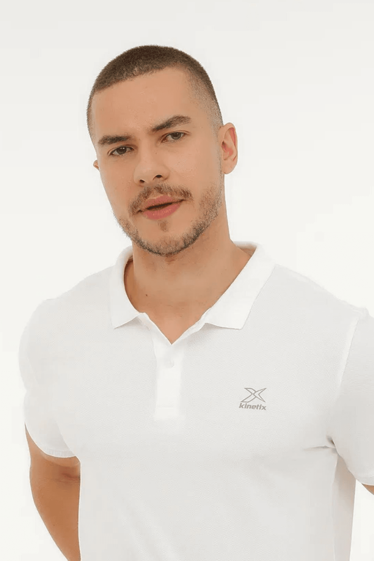 4M M-SN328 T-Shirt 4FX Beyaz Erkek Polo Tişört 101509953