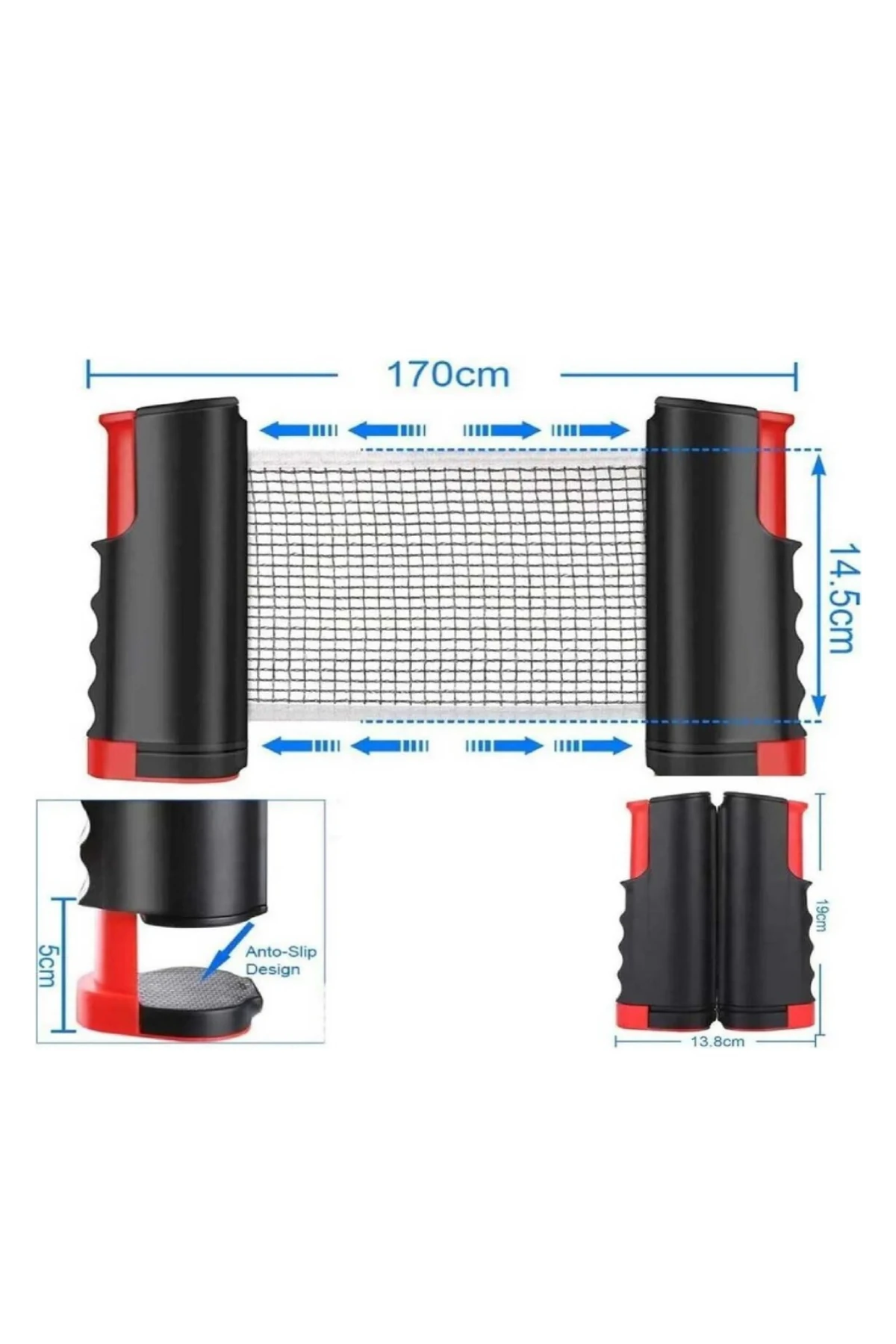 Hattrick Delux Ayarlanabilir Masa Tenisi Filesi