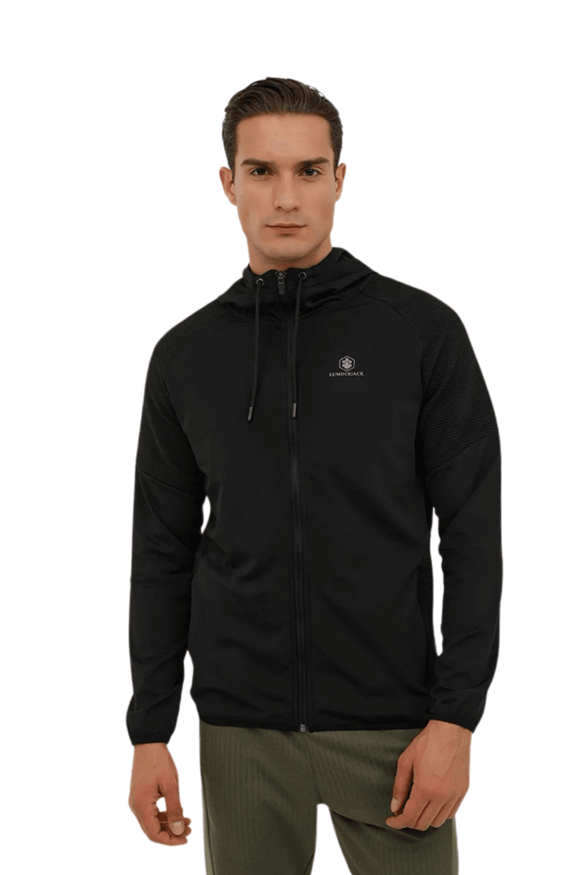 Lumberjack M-SD4017 ACE Ottoman Full Fermuarlı Siyah Erkek Sweatshirt 101175597