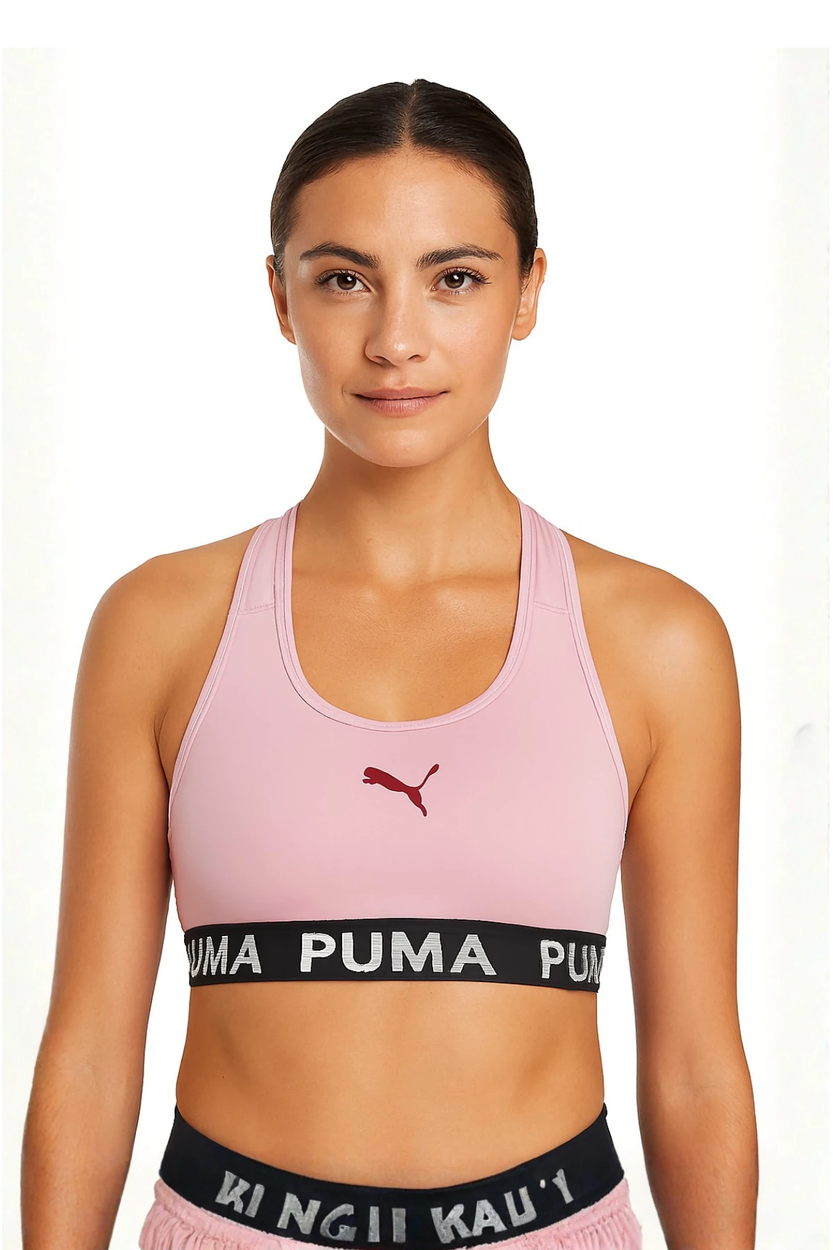 Puma 4Keeps Elastic Kadın Pembe Sporcu Sütyeni 52696210