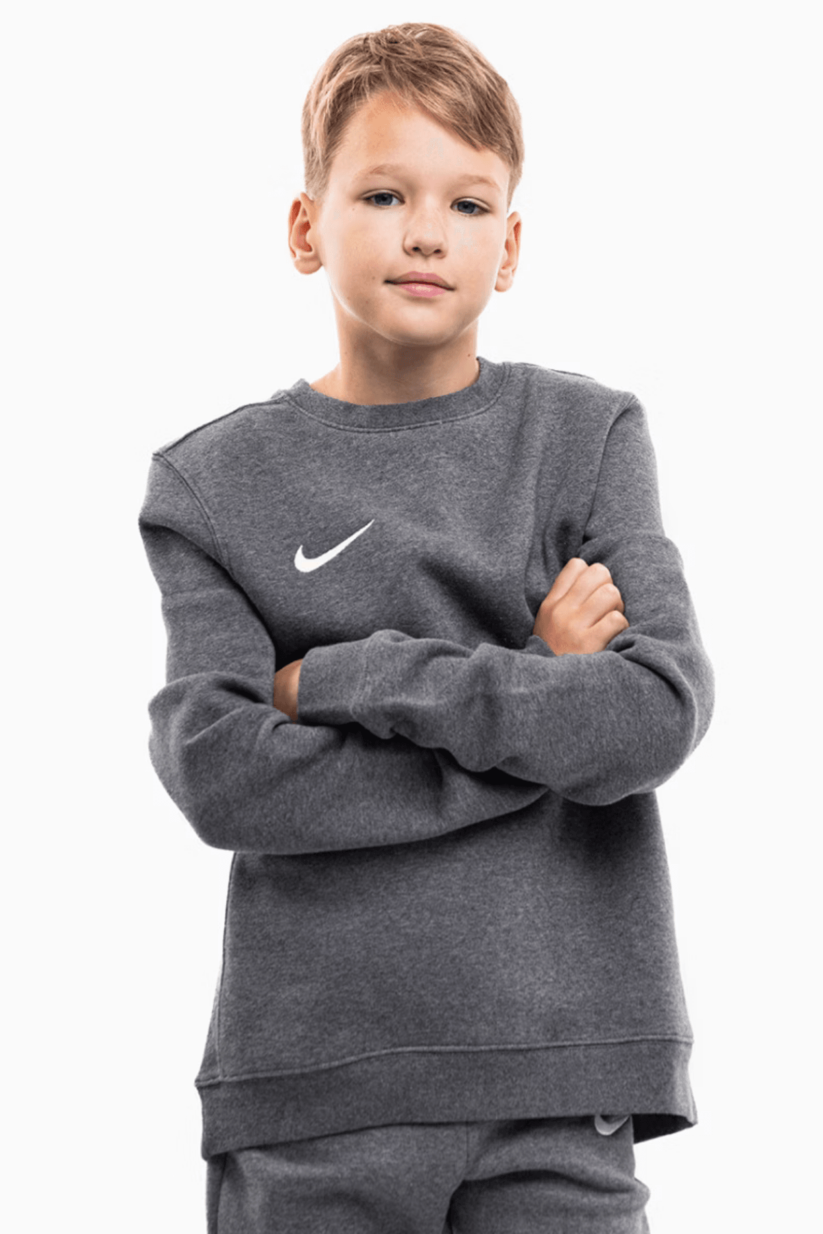 Nike Y Nk Flc Park20 Crew Gri Genç Erkek Sweatshirt CW6904-071