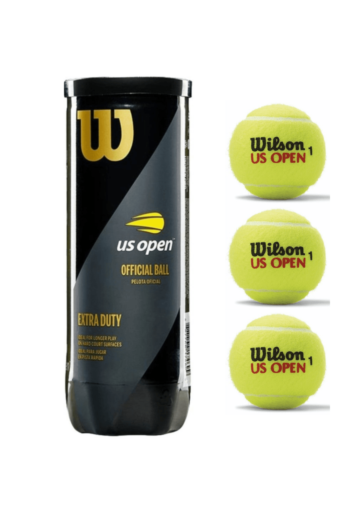 Wilson US Open Kutu 3'lü Tenis Topu