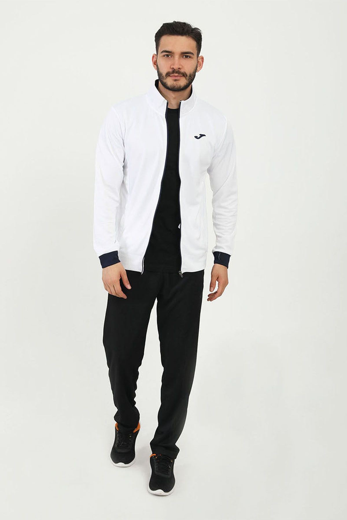 Joma Full Zip Poly.hawk M Beyaz Erkek Sweatshirt 4231300