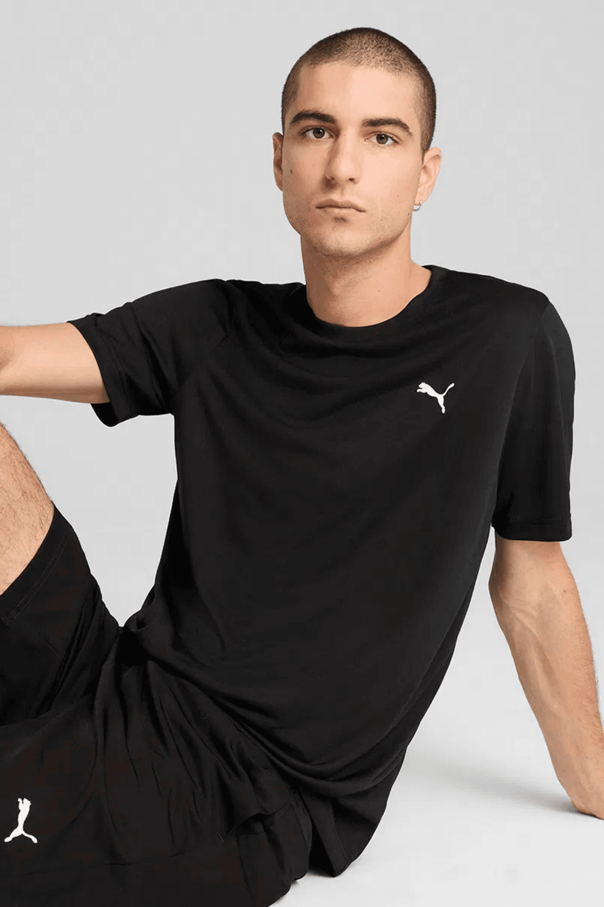 Puma Ess Small Logo Poly Tee Siyah Spor Tişört