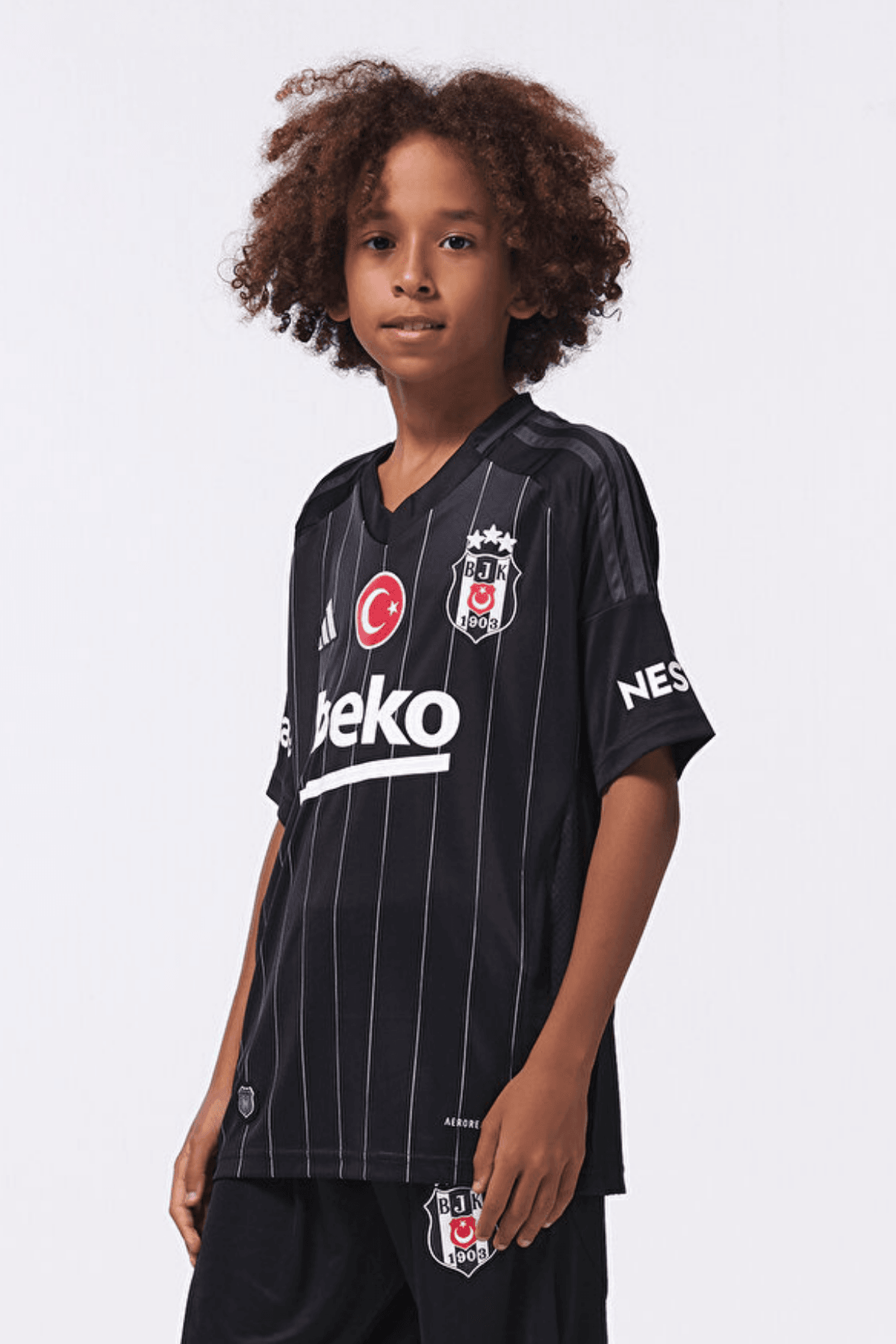 Beşiktaş J.K. Adidas Çocuk Siyah Futbol Forması IT1476