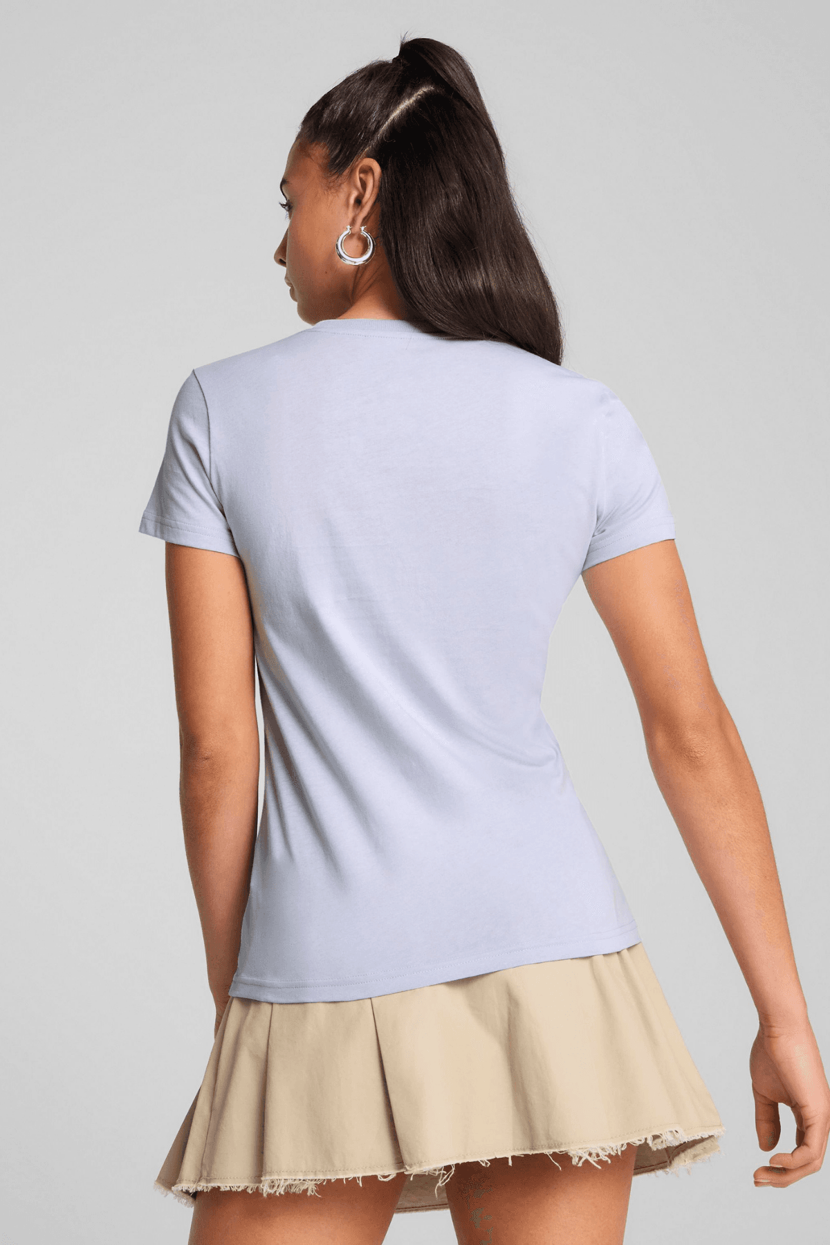 Puma ESS No. 1 Logo Tee (s) Coo Kadın Açık Mavi Tişört
