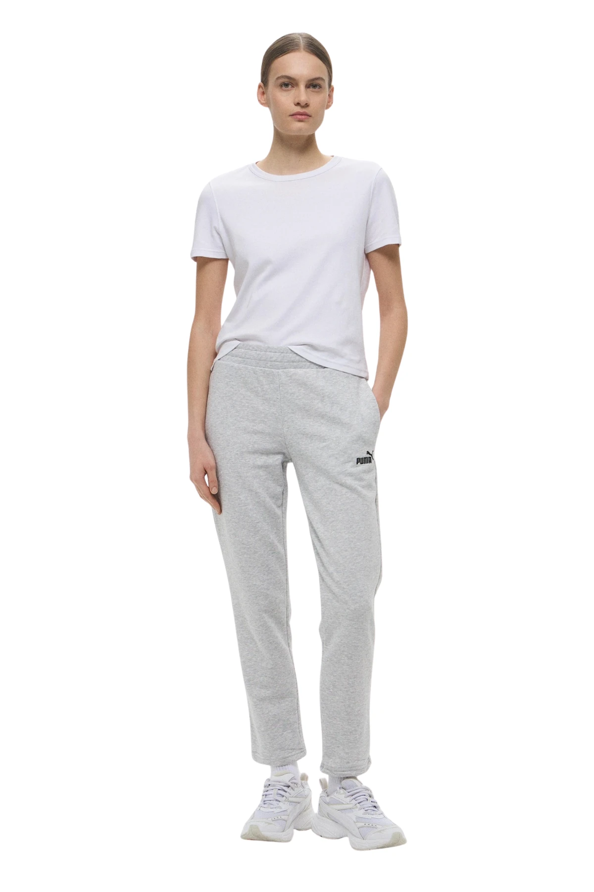 Puma ESS Small No. 1 Logo Siyah / Gri Kadın Eşofman Altı 68245401/68245404