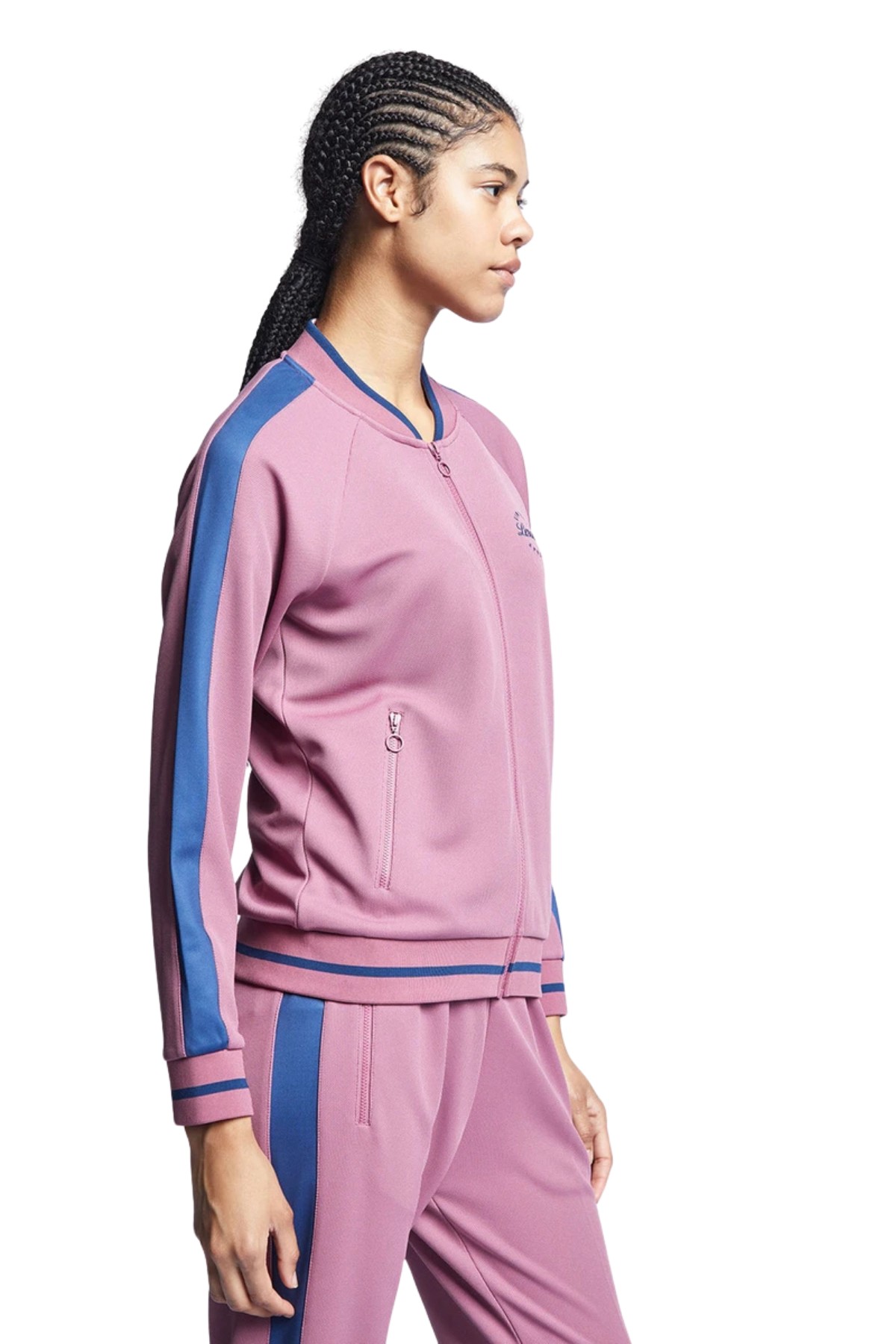 Lescon Fermuarlı Kadın Mürdüm Spor Sweatshirt