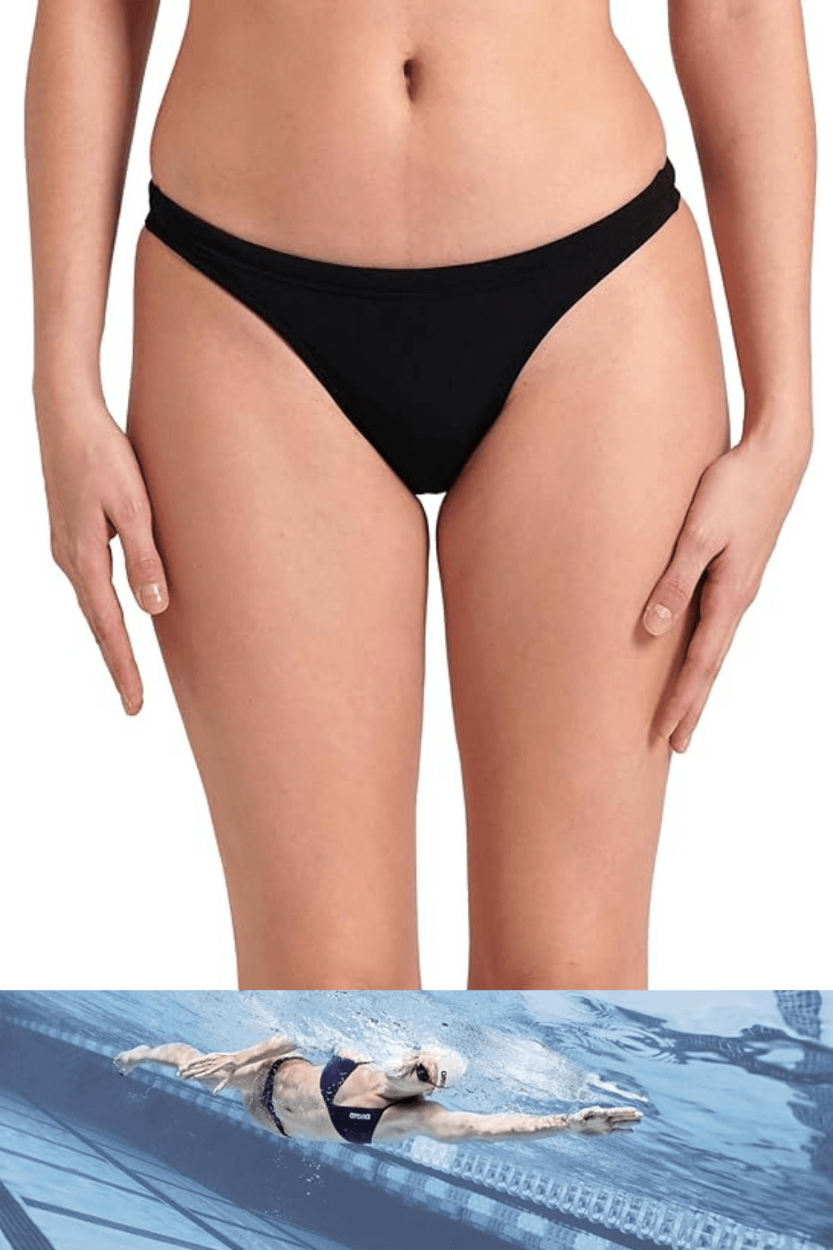 Arena Team Swim Bottom Solid Kadın Siyah Yüzücü Bikini Altı 004769550