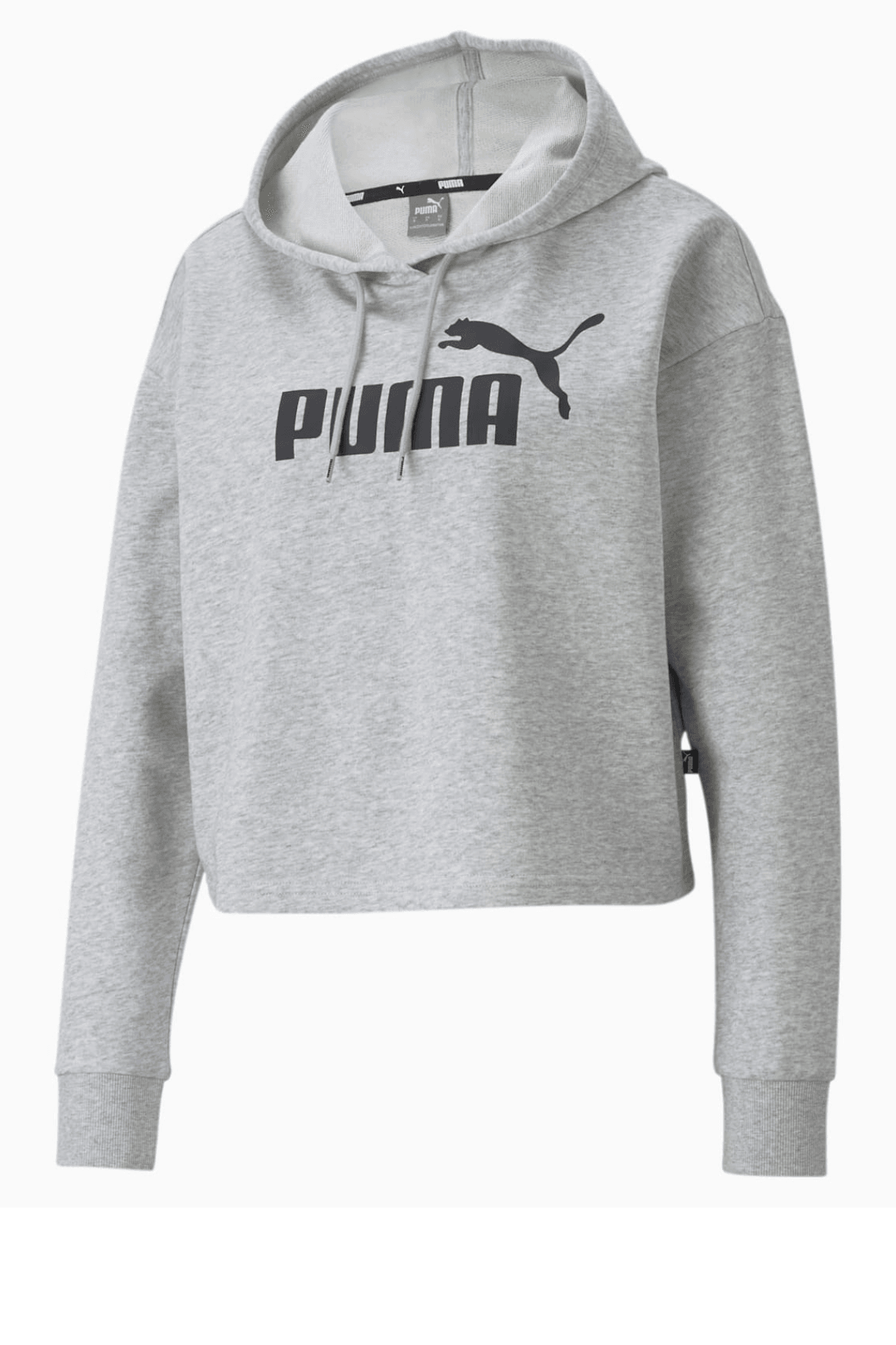 Puma Essentials Cropped Kadın Gri Sweatshirt