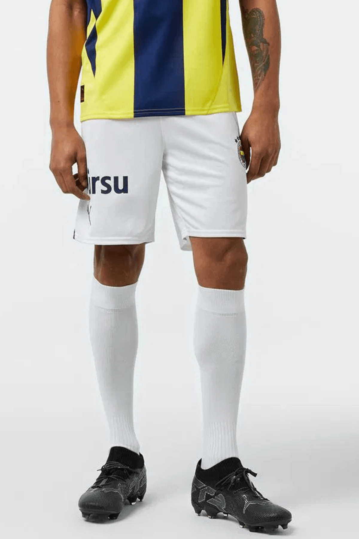 Fenerbahçe Puma 2024/25 Erkek Beyaz Futbol Şortu 77538204