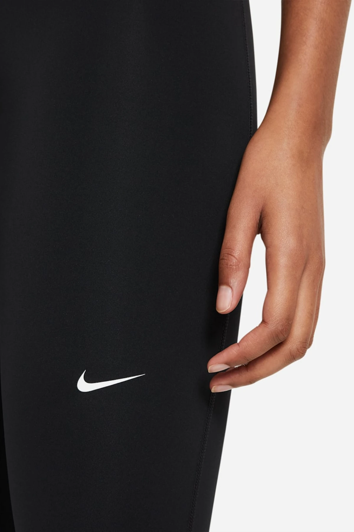 Nike Pro 365 Kadın Siyah Antrenman Taytı File Panelli CZ9779-010