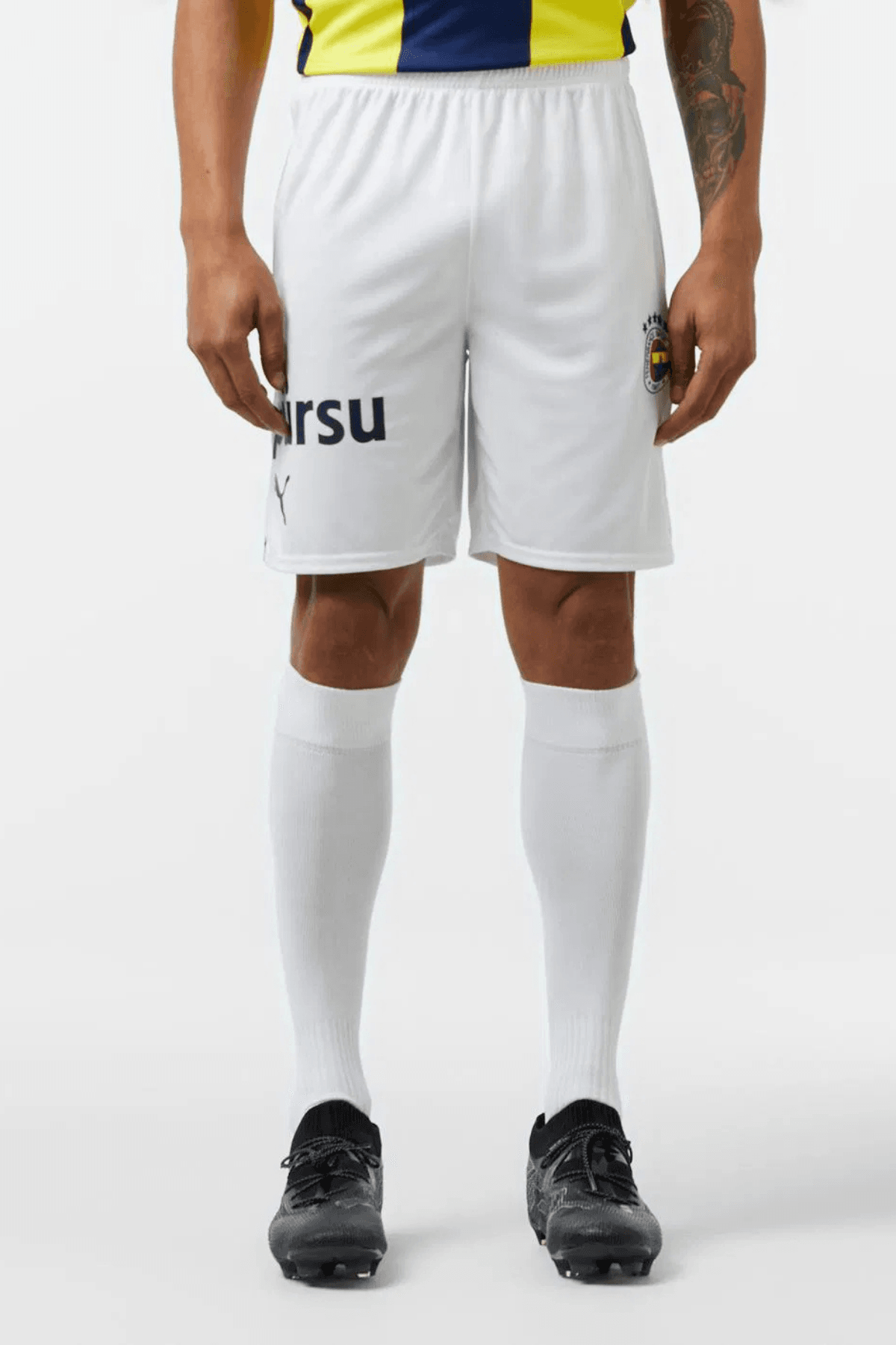 Fenerbahçe Puma 2024/25 Erkek Beyaz Futbol Şortu 77538204