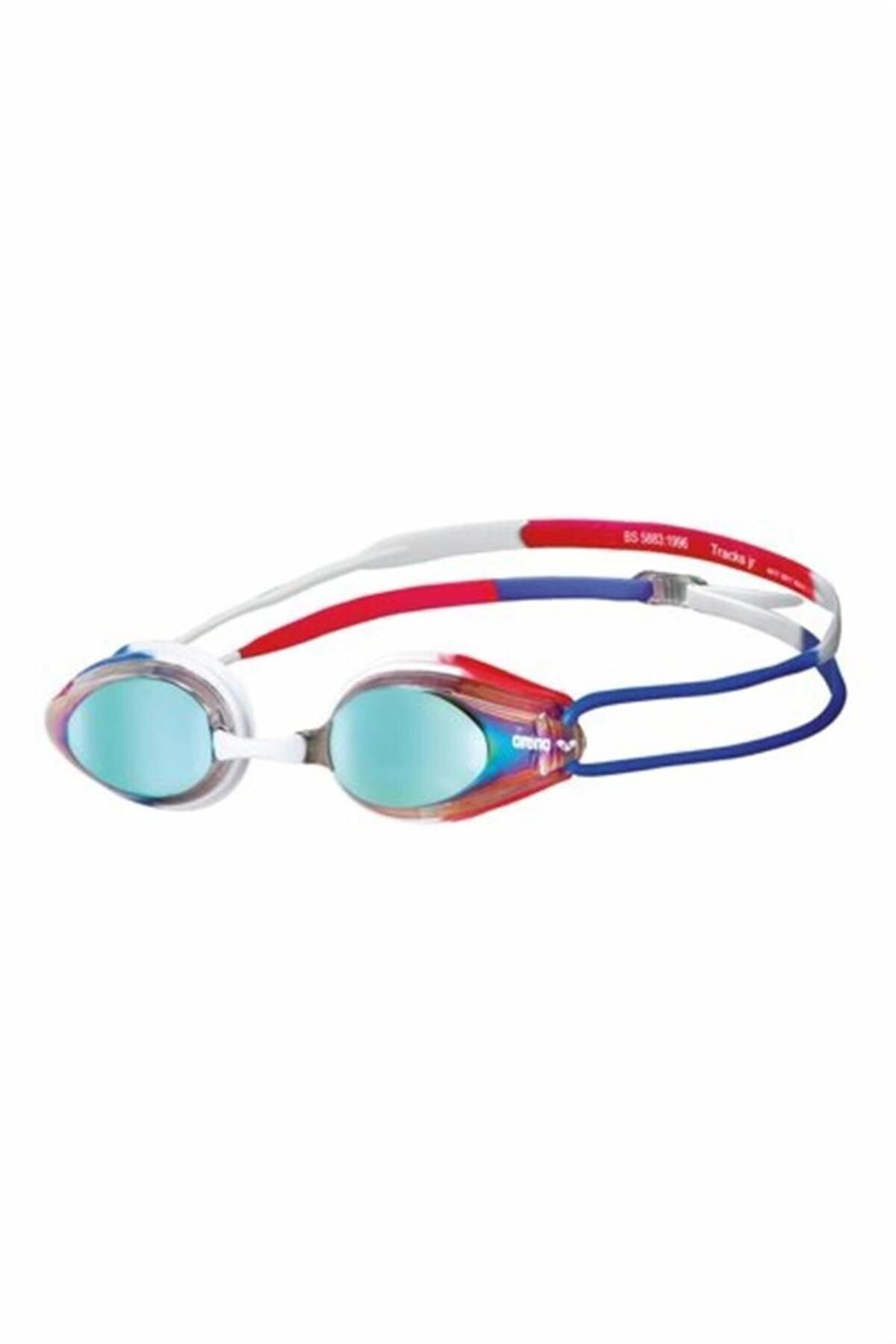 Arena Tracks Jr Mirror Unisex Mavi Yüzücü Gözlüğü