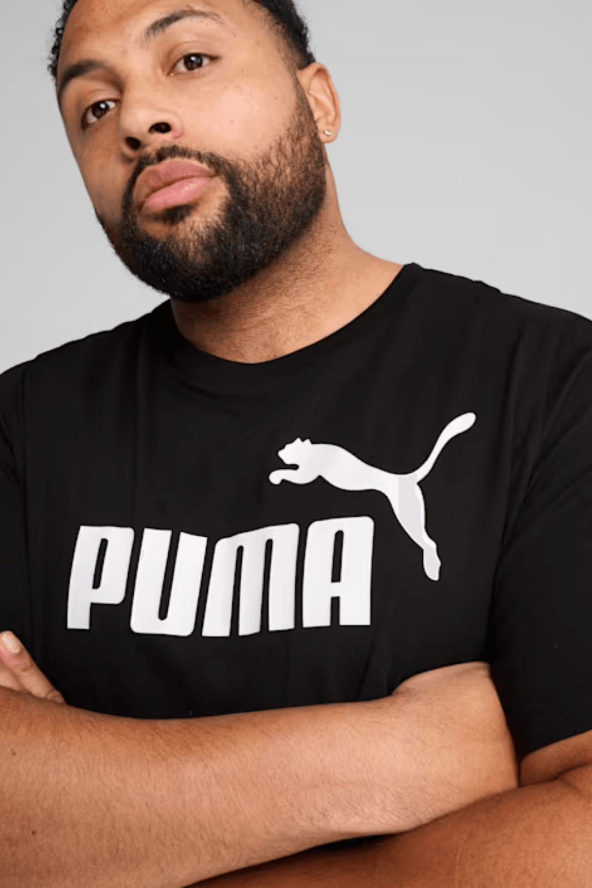 Puma Essentials No. 1 Logo Tee Erkek Siyah Kısa Kollu Tişört
