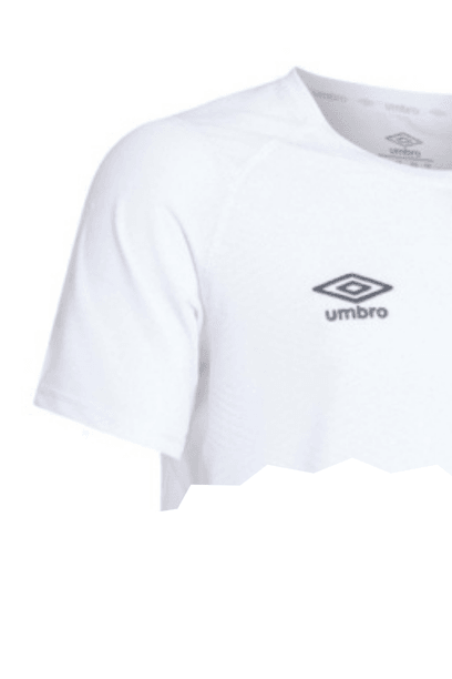 Umbro Erkek Beyaz Solo Training bisiklet Yaka Tişört