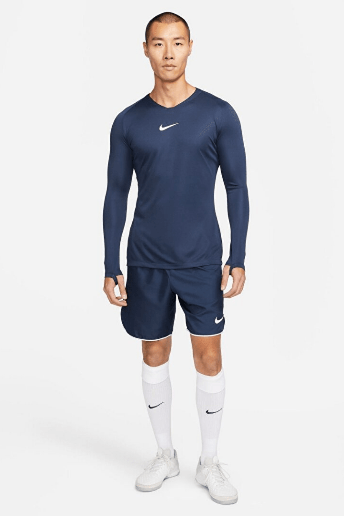 Nike Park First Layer Erkek Lacivert V Yaka Tişört AV2609-410