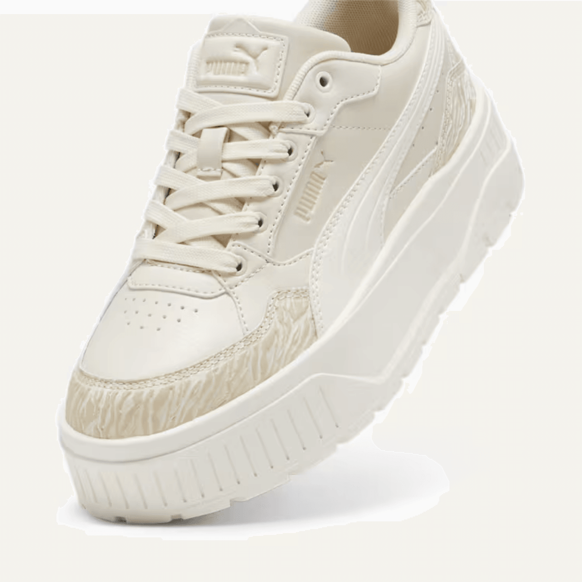 Puma Karmen II Fever Beyaz Kadın Krem Sneaker