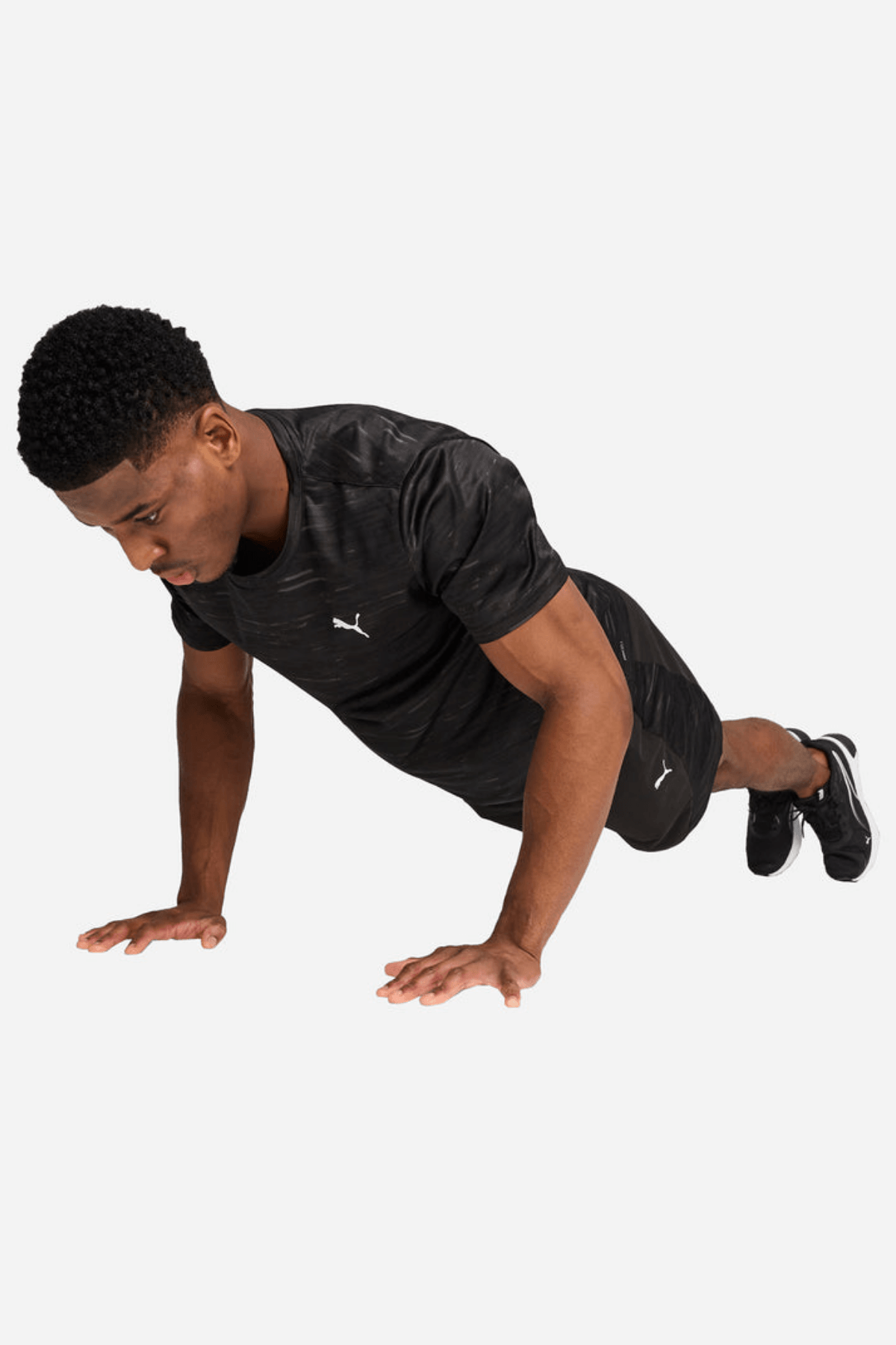 Puma Tad Essentials Aop Tee Erkek Siyah Spor Tişört
