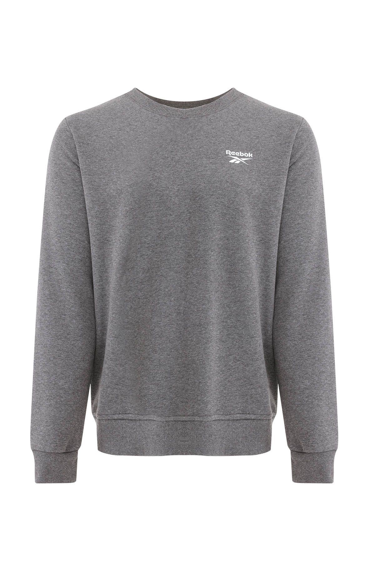 Reebok RI FT Left Chest Crew Gri/Antrasit Erkek Sweatshirt 101965467