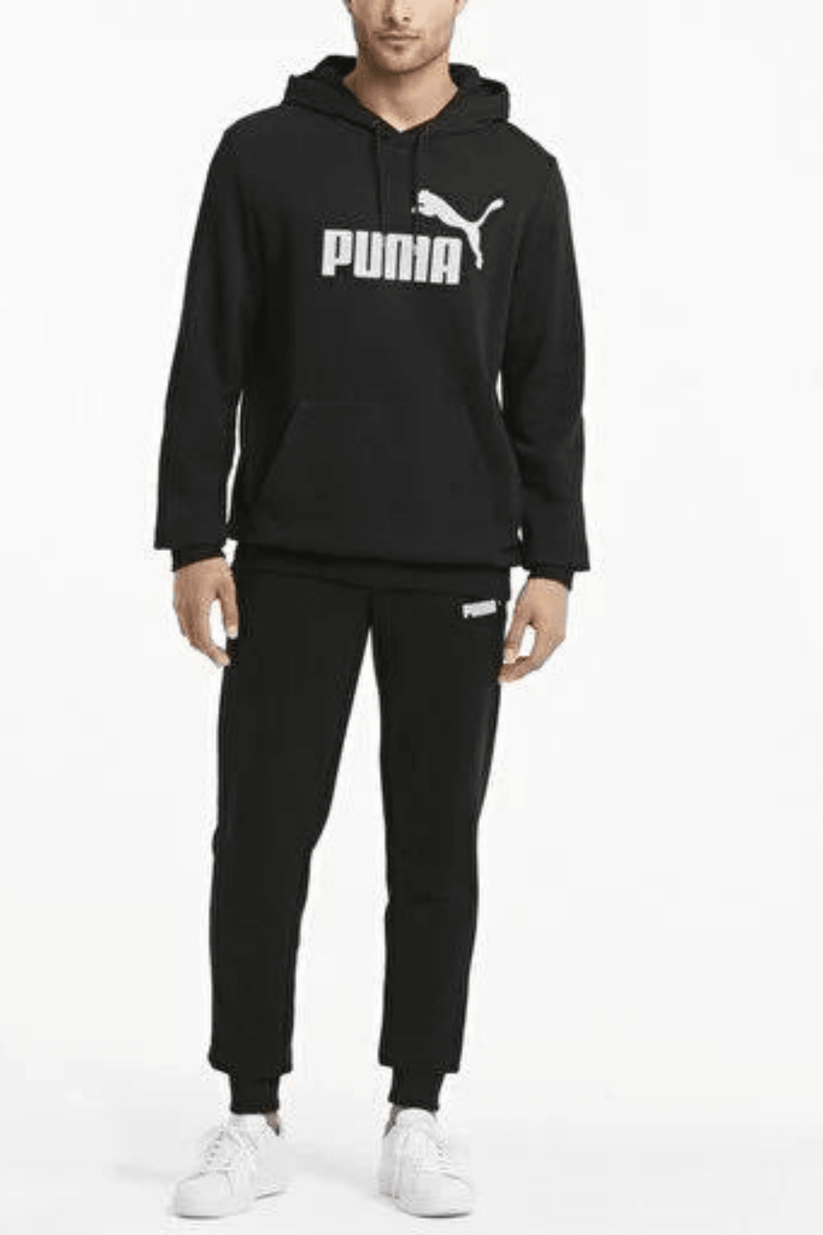 Puma Essential Big Logo Hoodie Erkek Siyah Sweatshirt