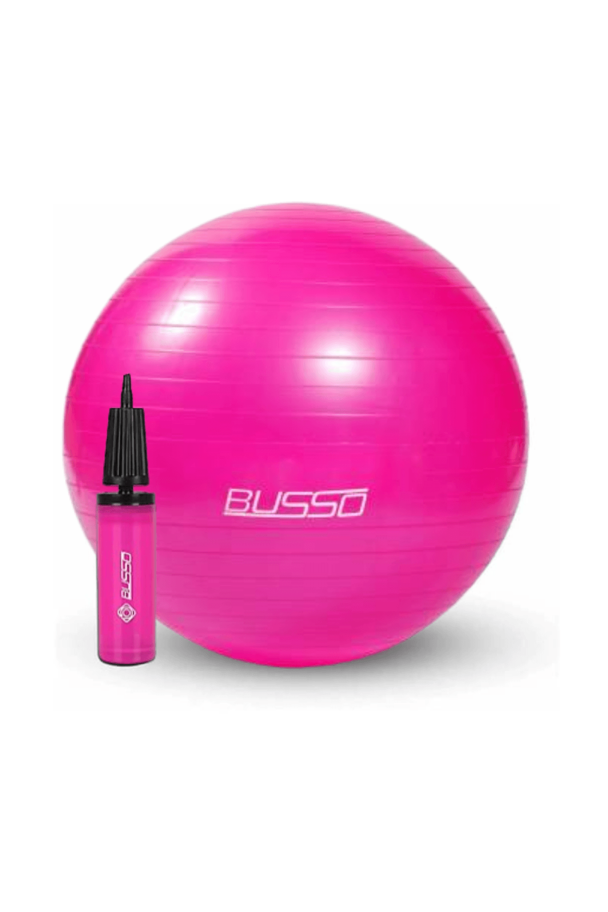 Busso Gymnastic Ball Pembe / Fuşya Pilates Topu ve Şişirme pompası