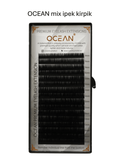 Ocean Doğal Ipek Kirpik (mix Natural Eyelash) 7-15mm Arası Karışık 0.07 kalınlık 