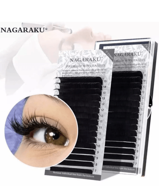 NAGARAKU 0.07 Kalınlık  Mix Ipek Kirpik 7- 15 Mm Boy Aralığı