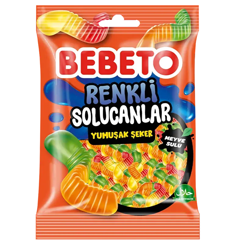 Bebeto Ekşi Solucanlar 80 Gr. Jelly