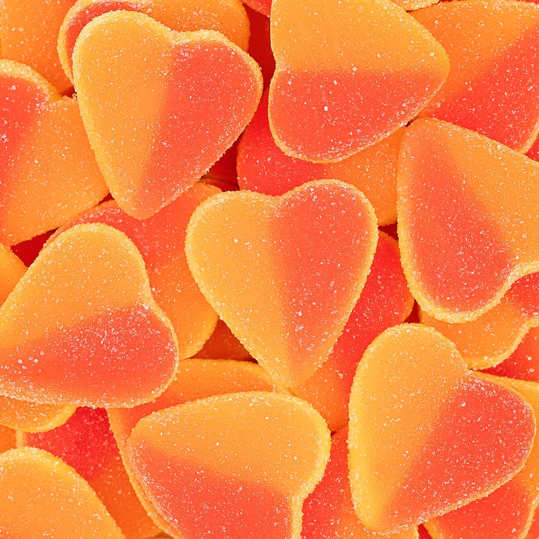 Bebeto Şeftali Kalp 1000 Gr. Yumuşak Şeker