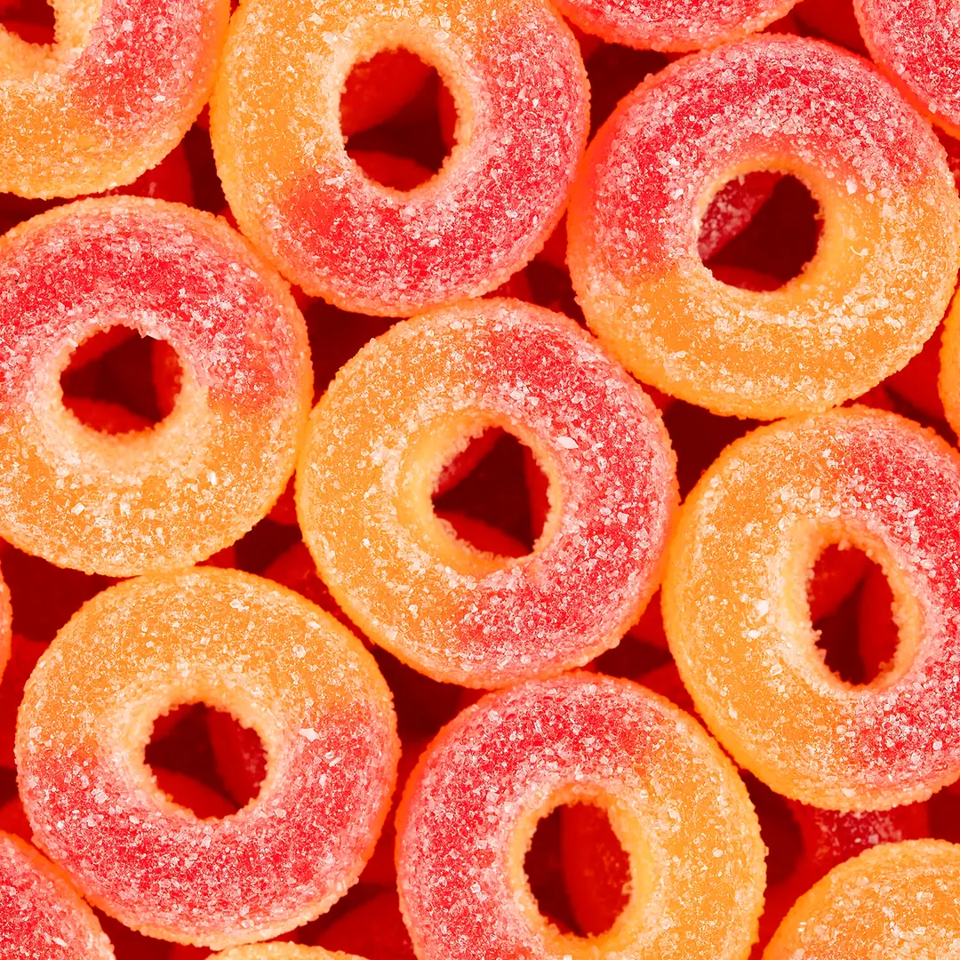 Bebeto Büyük Şeftali Halkası 1000 Gr. Yumuşak Şeker