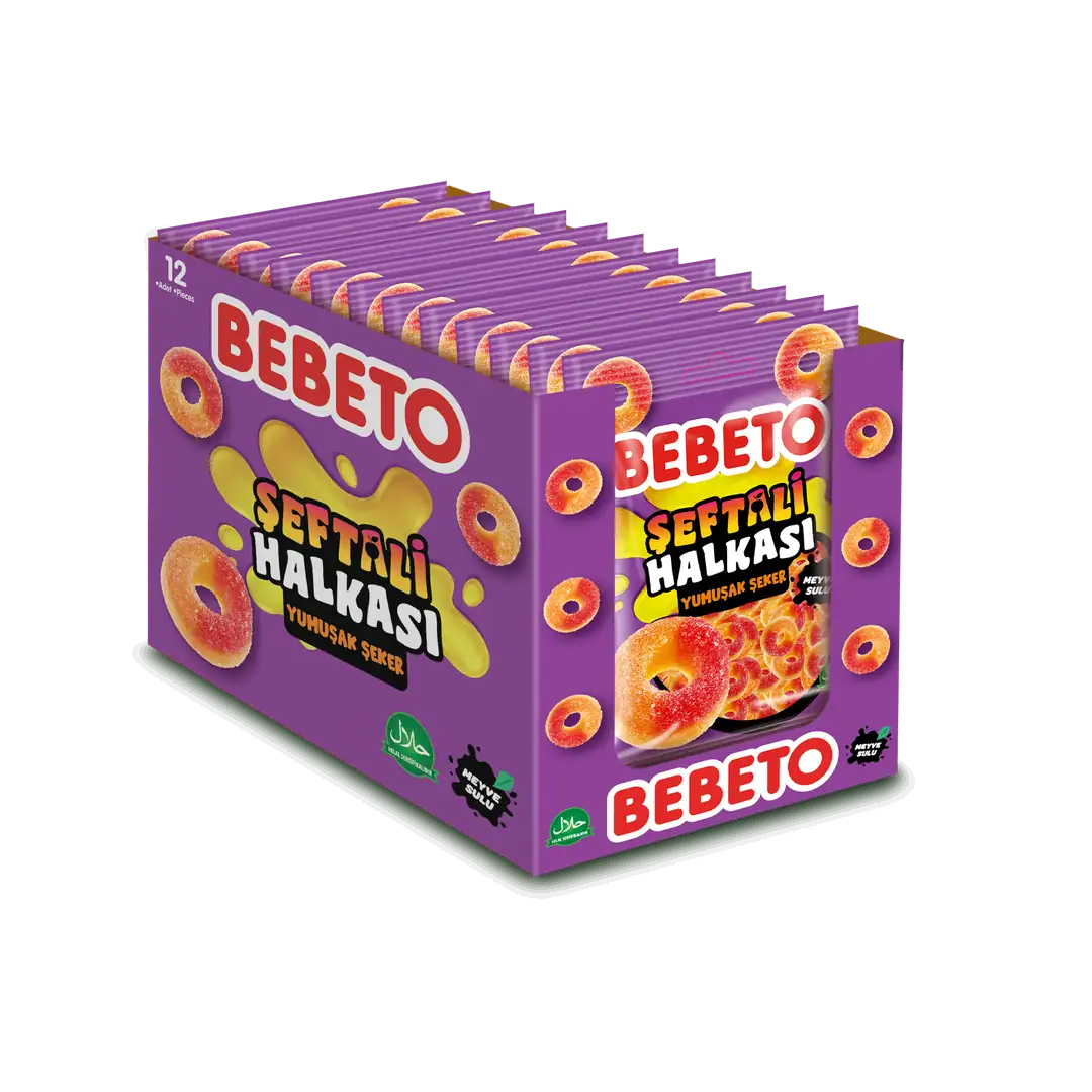 Bebeto Şeftali Halkası 80 Gr. Jelly