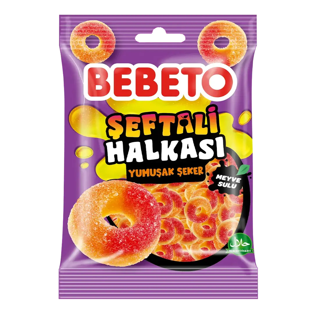 Bebeto Şeftali Halkası 80 Gr. Jelly