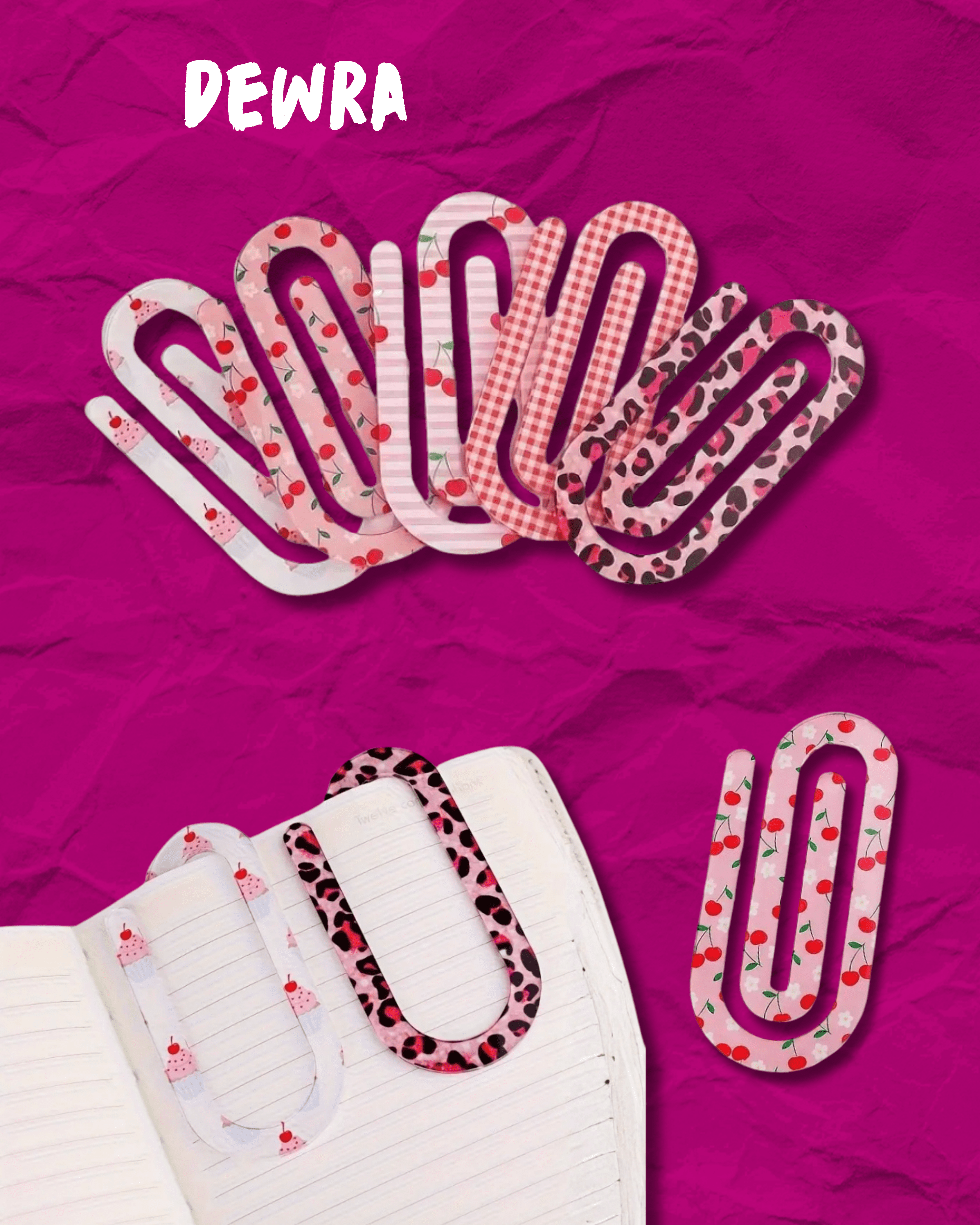 Desenli Büyük Boy Planner Ayracı