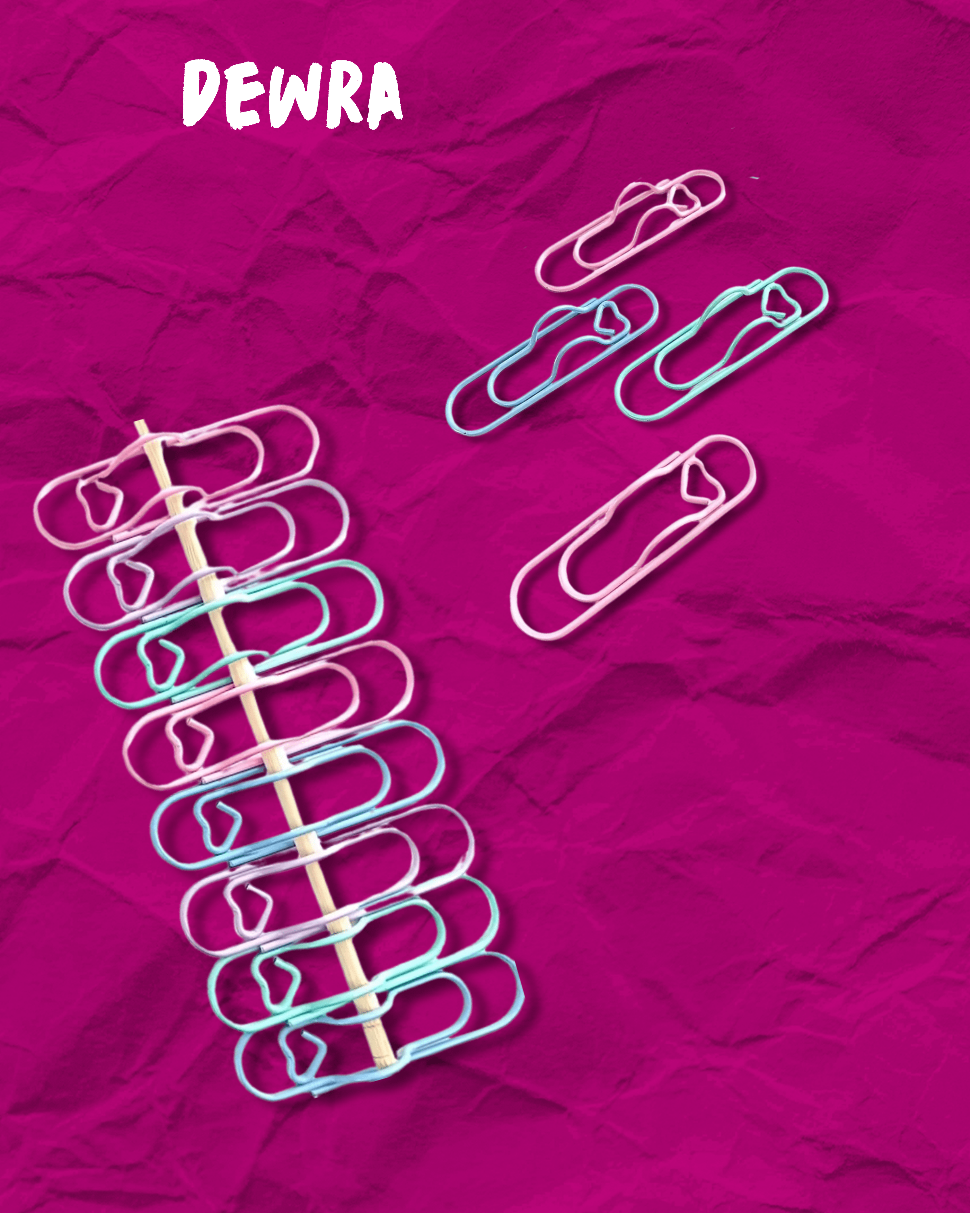 Kalp Detaylı Büyük Boy Planner Ataç